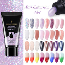 Carregar imagem no visualizador da galeria, BORN PRETTY 30ml Glitter Acrílico Gel Extensão de Dedo Prata Rosa Gel Extensão Gel Soak Off Nail Art Gel Verniz