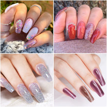 Carregar imagem no visualizador da galeria, BORN PRETTY 30ml Glitter Acrílico Gel Extensão de Dedo Prata Rosa Gel Extensão Gel Soak Off Nail Art Gel Verniz