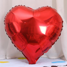 Carregar imagem no visualizador da galeria, 10pcs 18 Inch Rose Gold Red Foil Heart Balloons Marriage Helium Inflatable Balloon Metallic Wedding Birthday Party Decor Gifts
