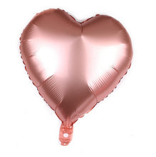 Carregar imagem no visualizador da galeria, 10pcs 18 Inch Rose Gold Red Foil Heart Balloons Marriage Helium Inflatable Balloon Metallic Wedding Birthday Party Decor Gifts