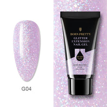 Carregar imagem no visualizador da galeria, BORN PRETTY 30ml Glitter Acrílico Gel Extensão de Dedo Prata Rosa Gel Extensão Gel Soak Off Nail Art Gel Verniz