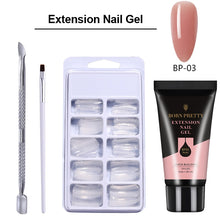 Carregar imagem no visualizador da galeria, BORN PRETTY Extension Gel Verniz para unhas Clear Glitter Extension Soak Off Gel UV Nail Art Acrílico Gel Design Manicure
