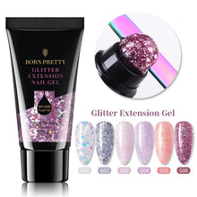 Carregar imagem no visualizador da galeria, BORN PRETTY Extension Gel Verniz para unhas Clear Glitter Extension Soak Off Gel UV Nail Art Acrílico Gel Design Manicure
