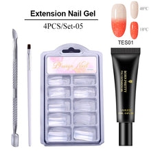 Carregar imagem no visualizador da galeria, BORN PRETTY Extension Gel Verniz para unhas Clear Glitter Extension Soak Off Gel UV Nail Art Acrílico Gel Design Manicure
