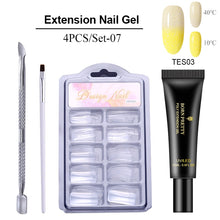 Carregar imagem no visualizador da galeria, BORN PRETTY Extension Gel Verniz para unhas Clear Glitter Extension Soak Off Gel UV Nail Art Acrílico Gel Design Manicure
