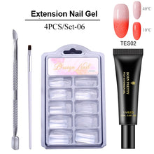 Carregar imagem no visualizador da galeria, BORN PRETTY Extension Gel Verniz para unhas Clear Glitter Extension Soak Off Gel UV Nail Art Acrílico Gel Design Manicure
