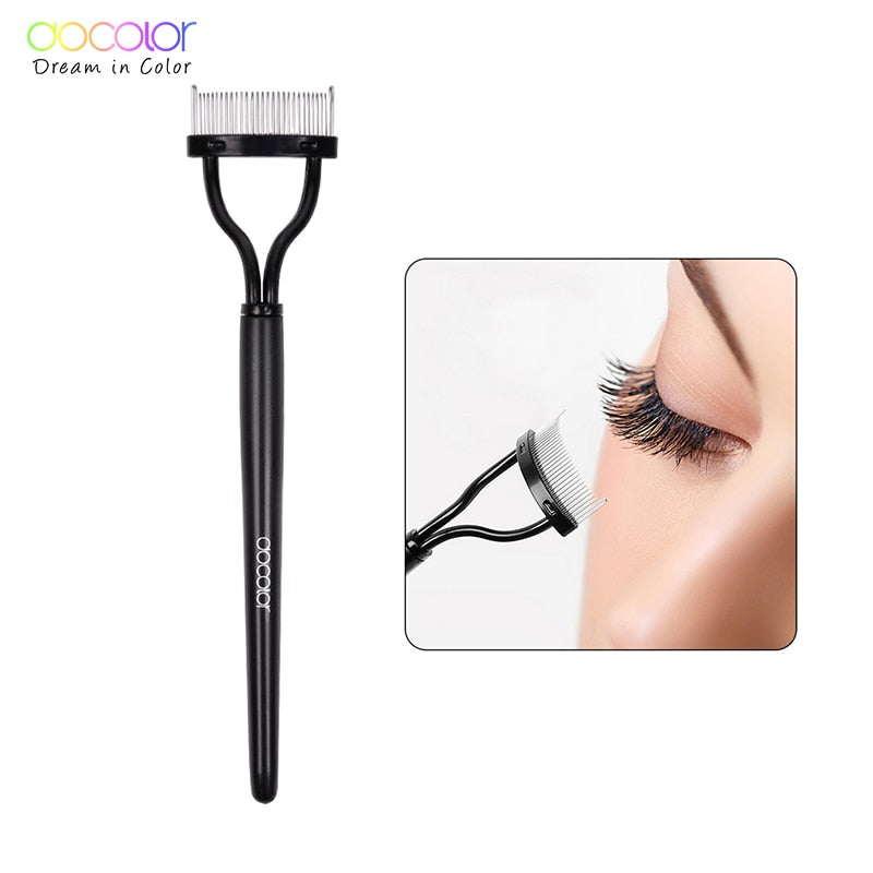 Docolor Make up Mascara Guide Aplicador Pente para Cílios Pincel para Sobrancelhas Encrespador Beleza Ferramenta Cosmética Essencial Ferramentas de Maquiagem de Olhos