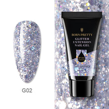 Carregar imagem no visualizador da galeria, BORN PRETTY Extension Gel Verniz para unhas Clear Glitter Extension Soak Off Gel UV Nail Art Acrílico Gel Design Manicure
