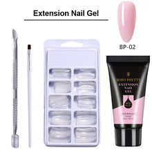 Carregar imagem no visualizador da galeria, BORN PRETTY Extension Gel Verniz para unhas Clear Glitter Extension Soak Off Gel UV Nail Art Acrílico Gel Design Manicure
